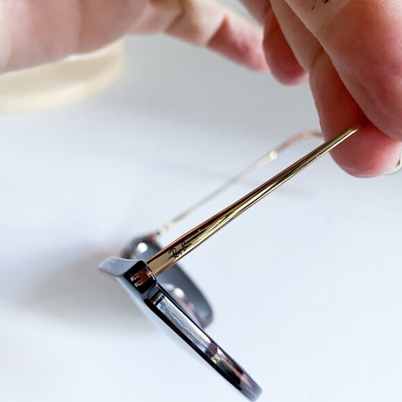 RayBan Light Brown Beige Frame Classic Shape Eye Glass Frames - Picture 8 of 13